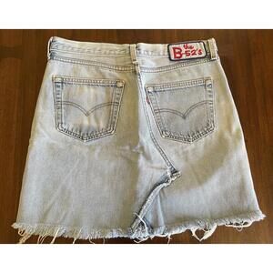 Vintage Levi’s Jean skirt- B-52’s Patch- Medium- Y2K